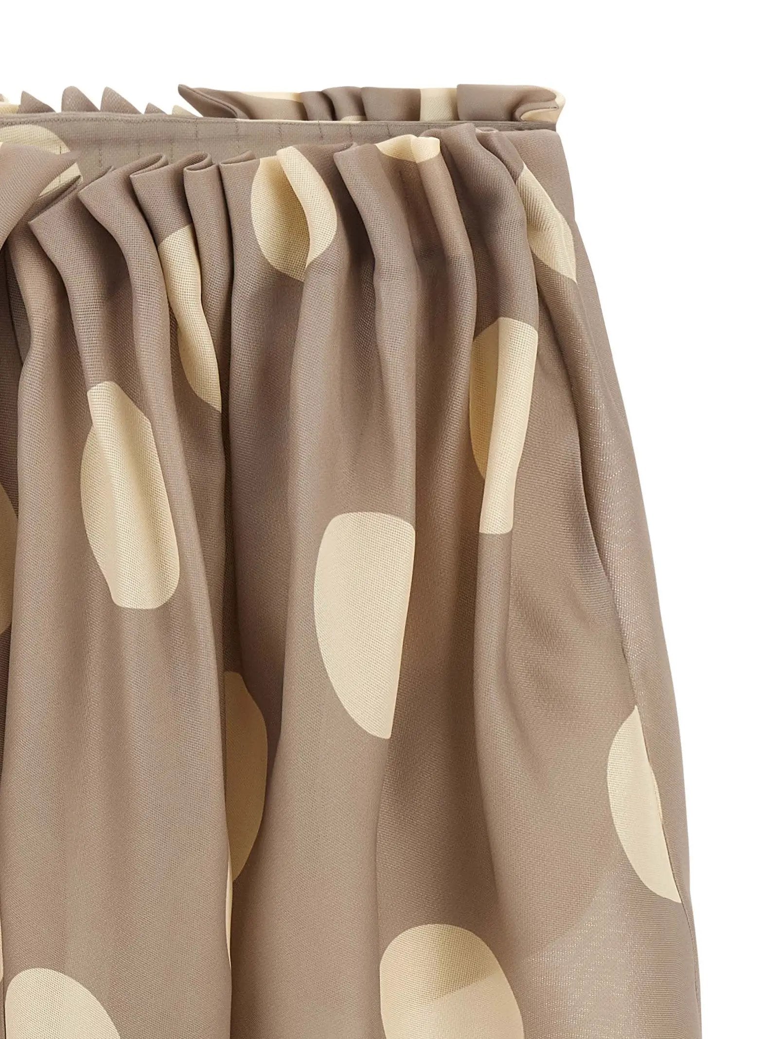 Khaite Gray Silk Mini Skirt