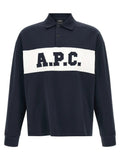 A.P.C. Blue Cotton Polo Shirt