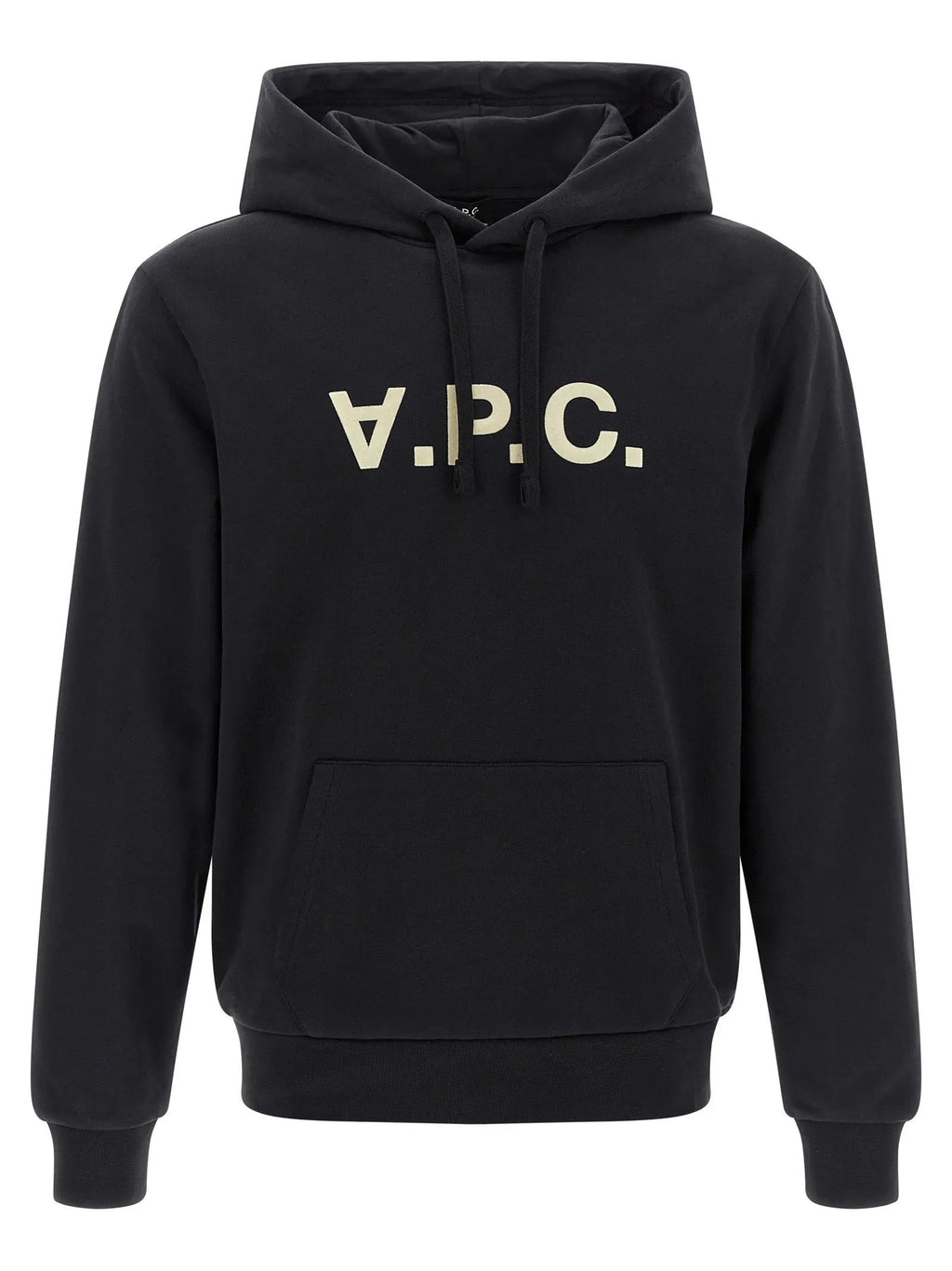 Sweat à capuche en coton noir A.P.C.
