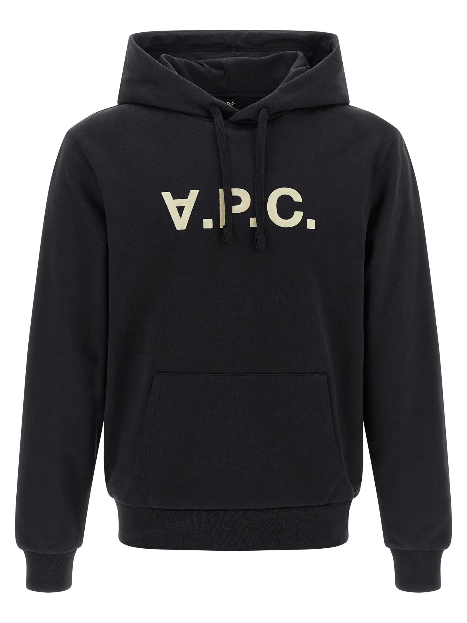 Sweat à capuche en coton noir A.P.C.
