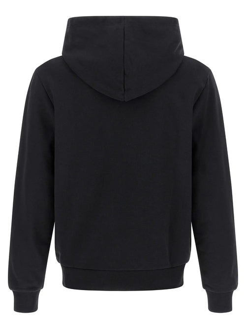 Sweat à capuche en coton noir A.P.C.