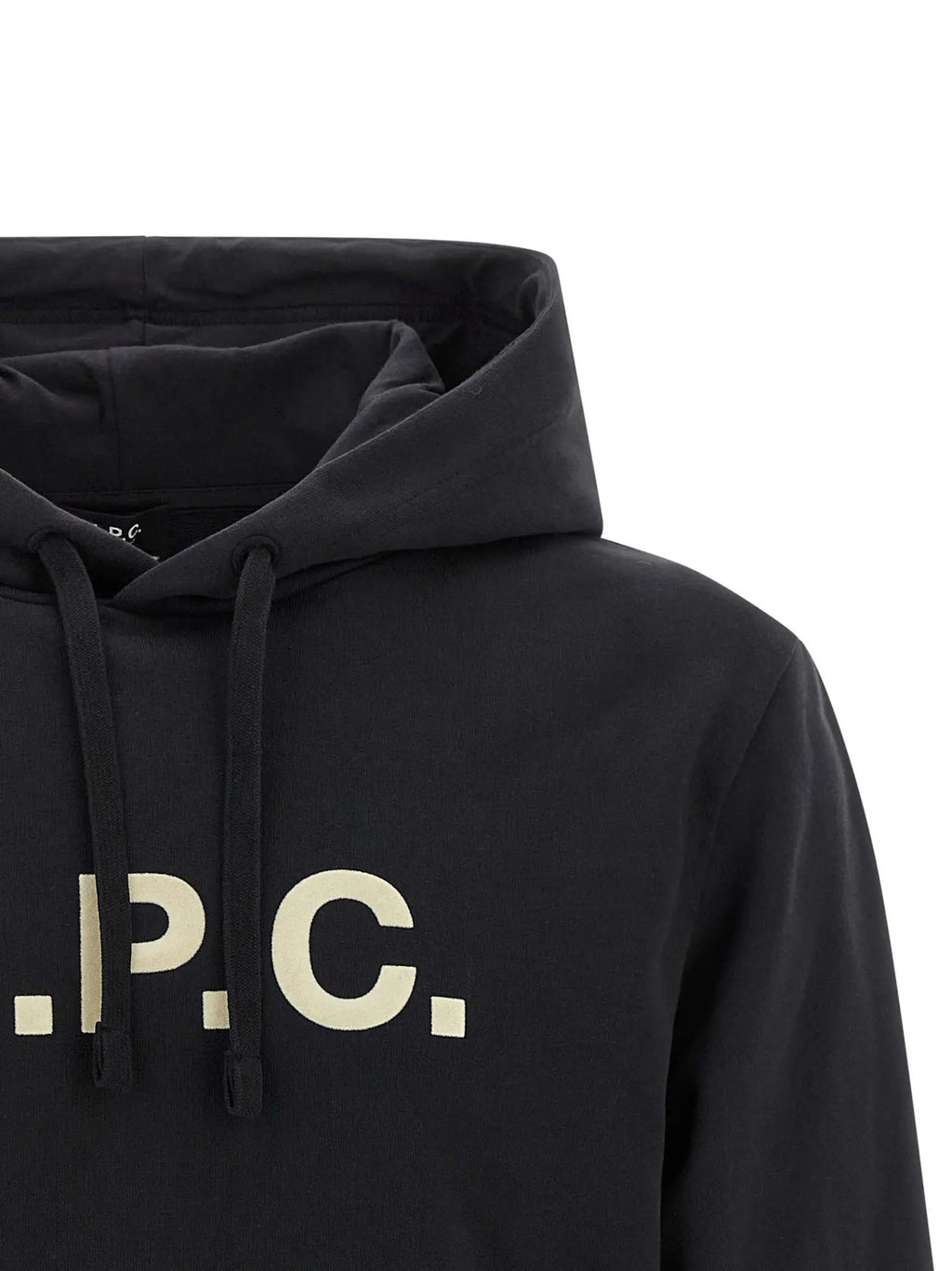 Sweat à capuche en coton noir A.P.C.