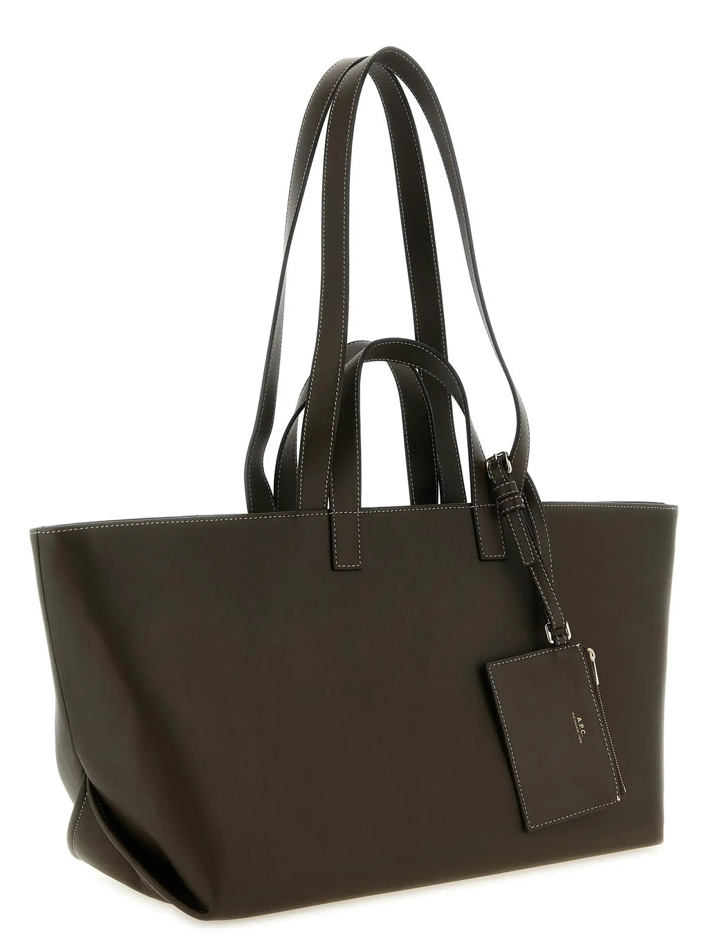 A.P.C. Brown Cowhide Tote Bag