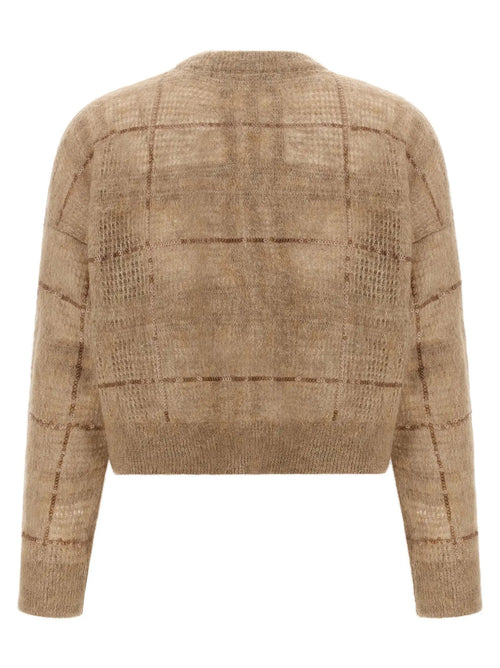 Brunello Cucinelli Beige Wool Cardigan