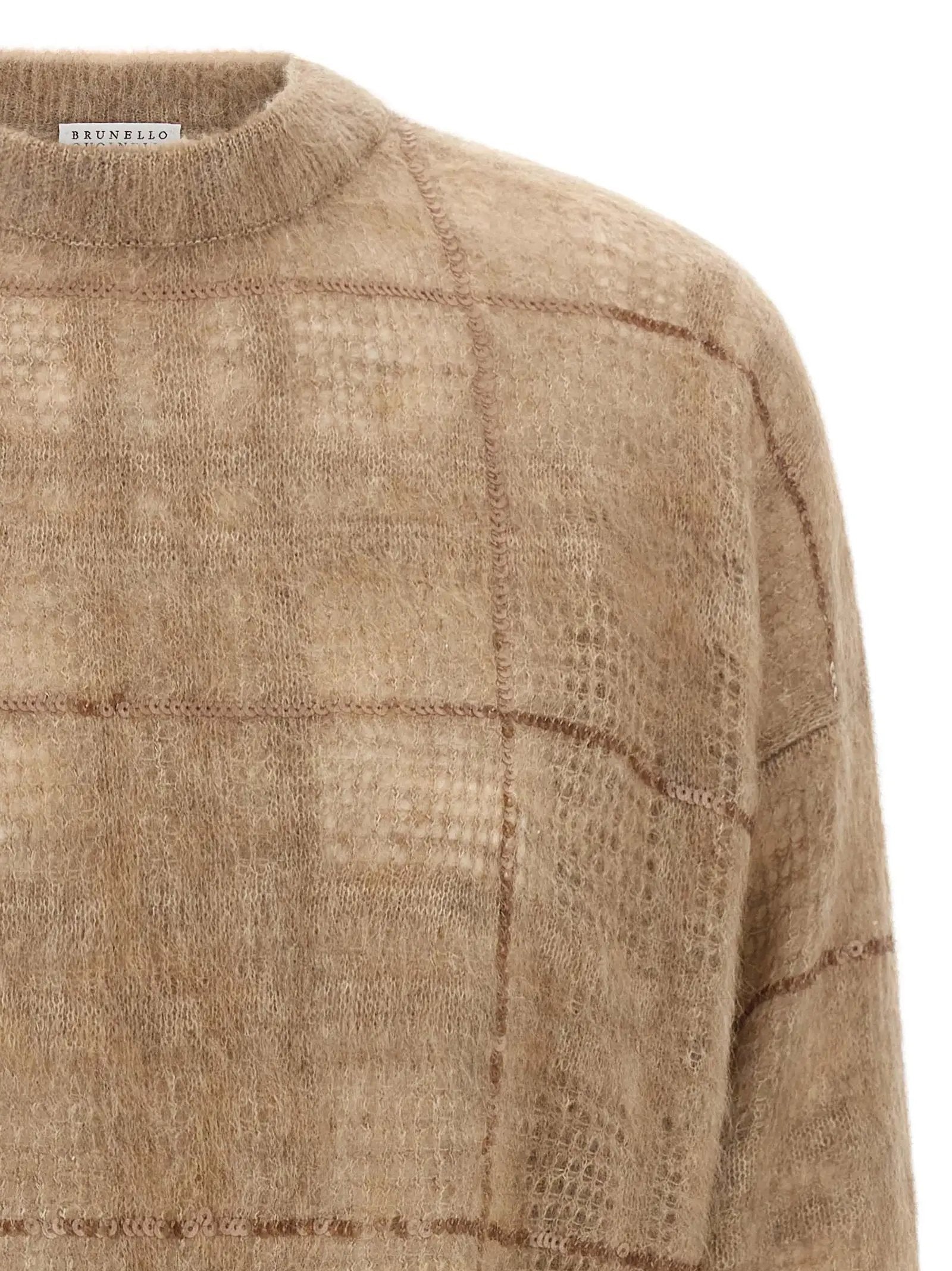 Brunello Cucinelli Beige Wool Cardigan