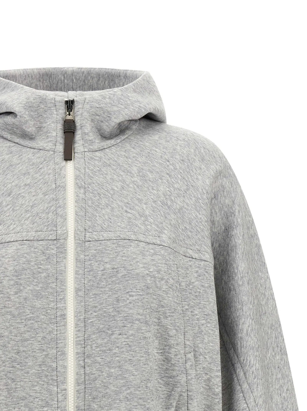 Brunello Cucinelli Gray Cotton Hoodie