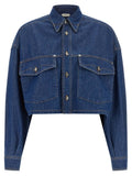 Chemisier Versace en coton bleu