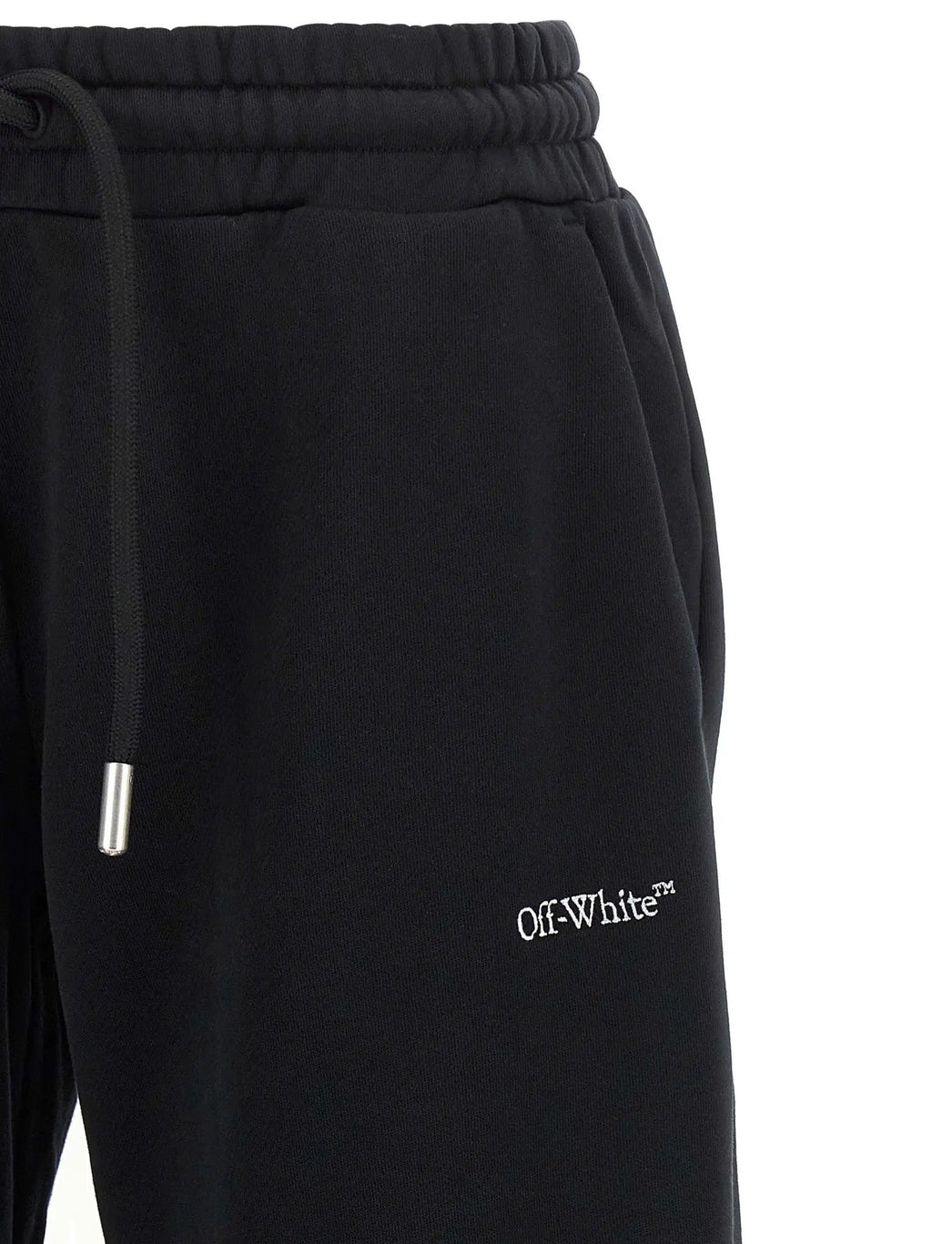 Off-White Black Cotton Joggers (Workout Pants)