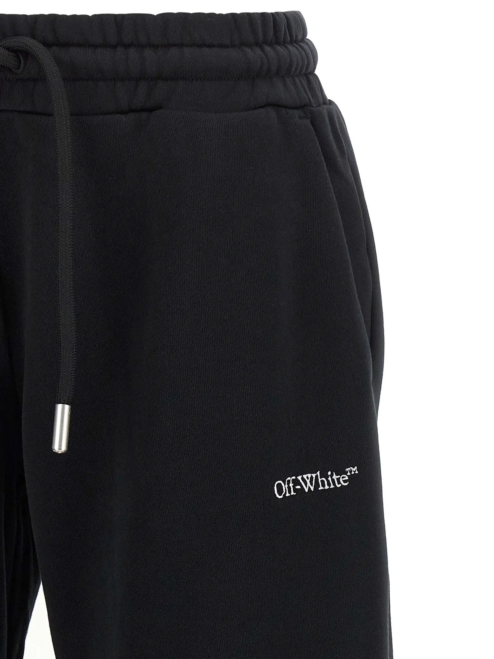 Off-White Black Cotton Joggers (Workout Pants)