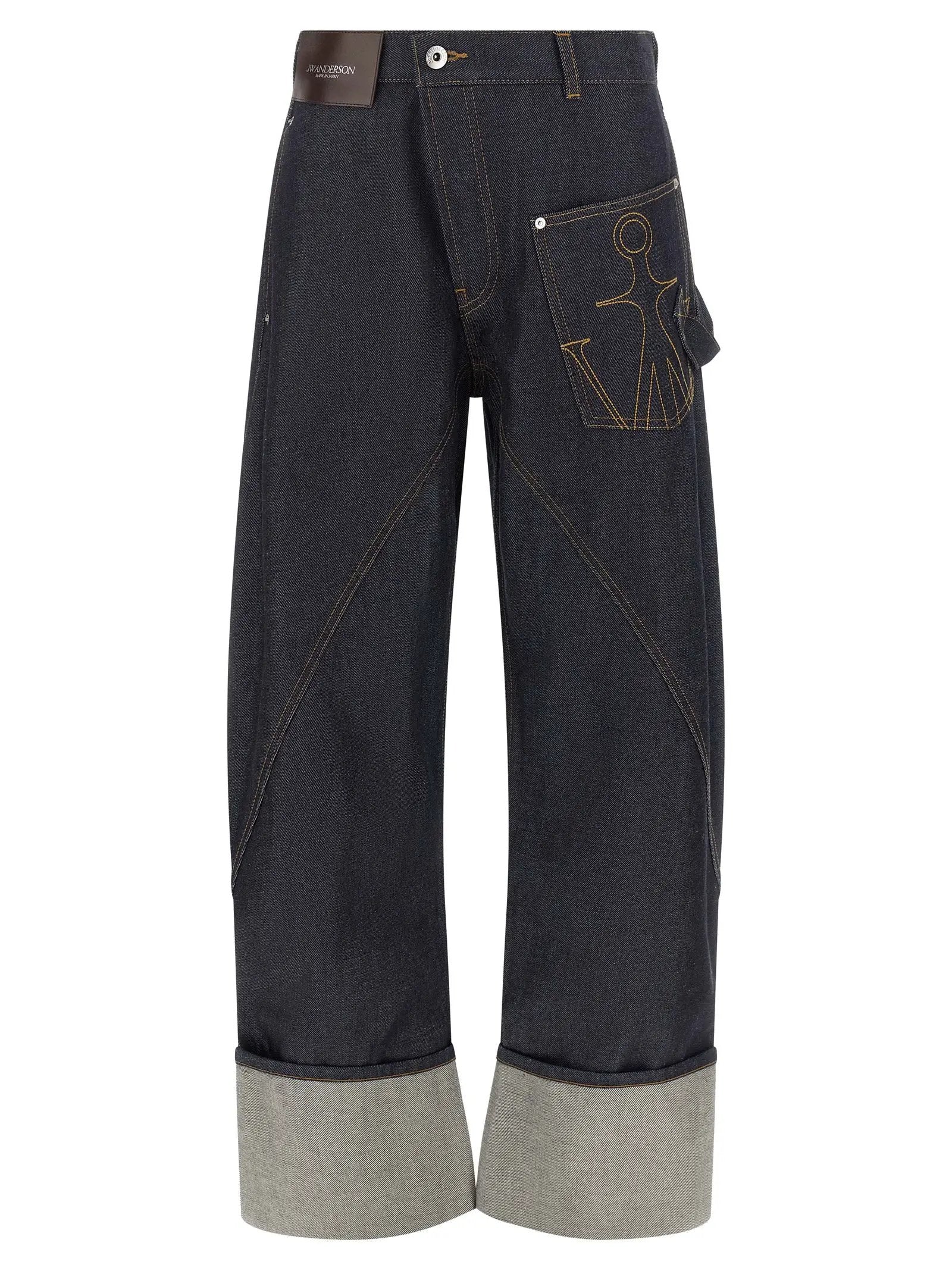 J.W.Anderson Blue Cotton Straight-Leg Jeans