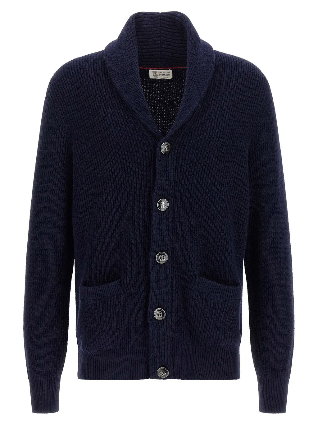Brunello Cucinelli Blue Cotton Cardigan