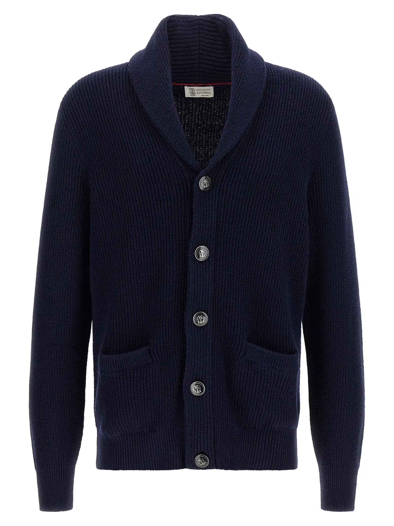 Brunello Cucinelli Blue Cotton Cardigan