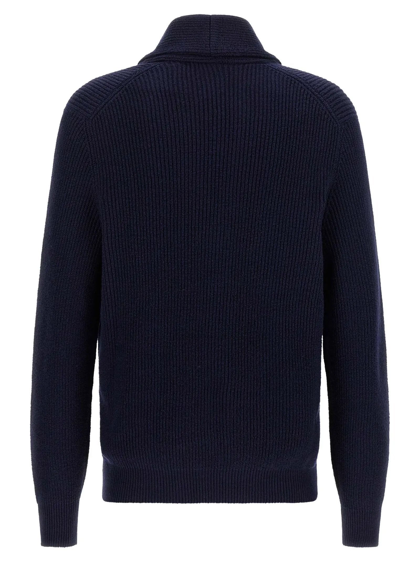 Brunello Cucinelli Blue Cotton Cardigan