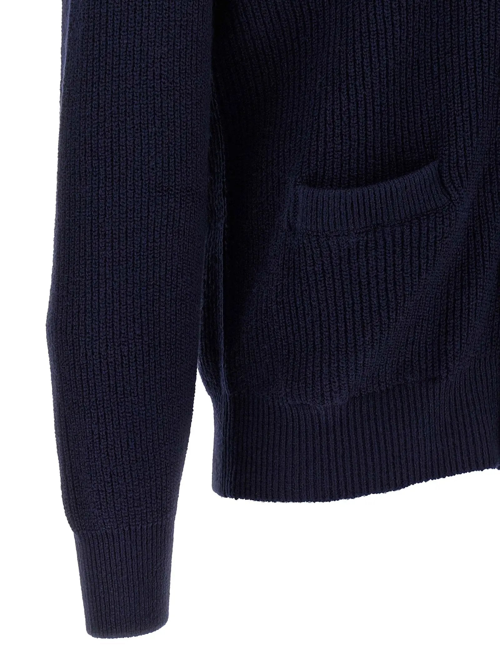 Brunello Cucinelli Blue Cotton Cardigan