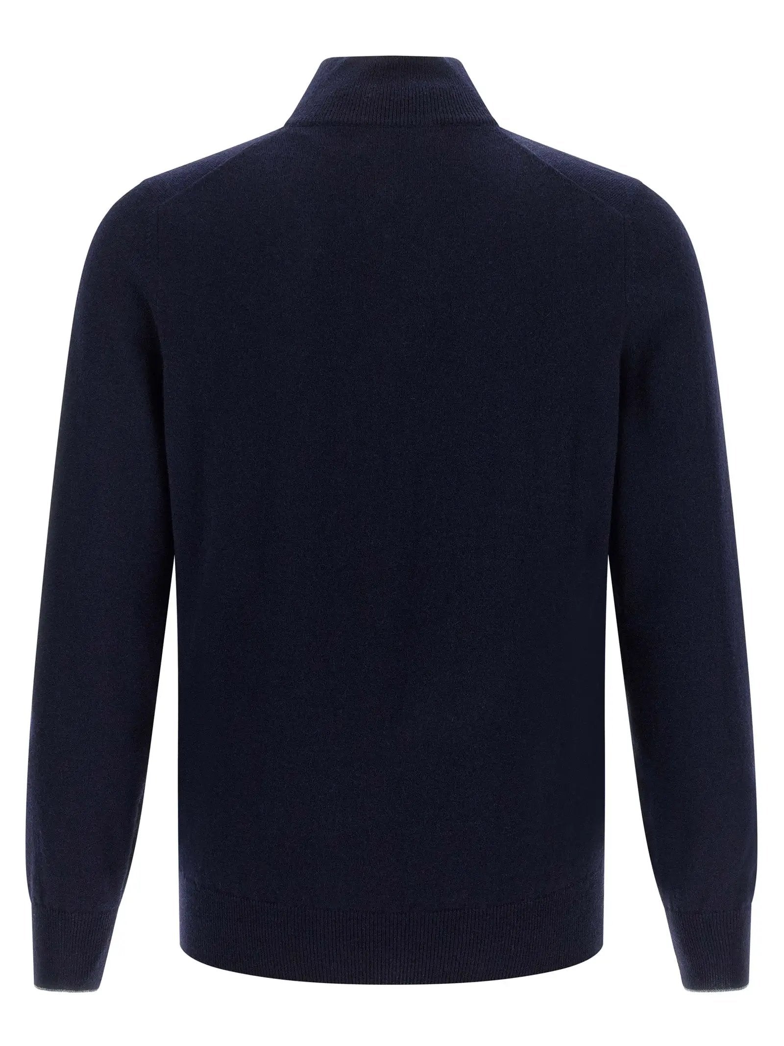 Cardigan Brunello Cucinelli bleu en cachemire