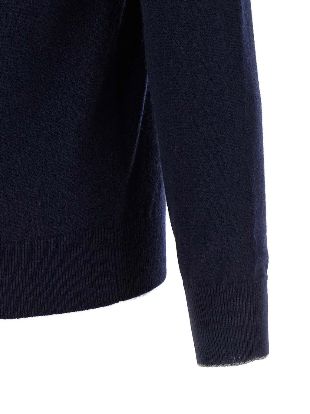 Cardigan Brunello Cucinelli bleu en cachemire