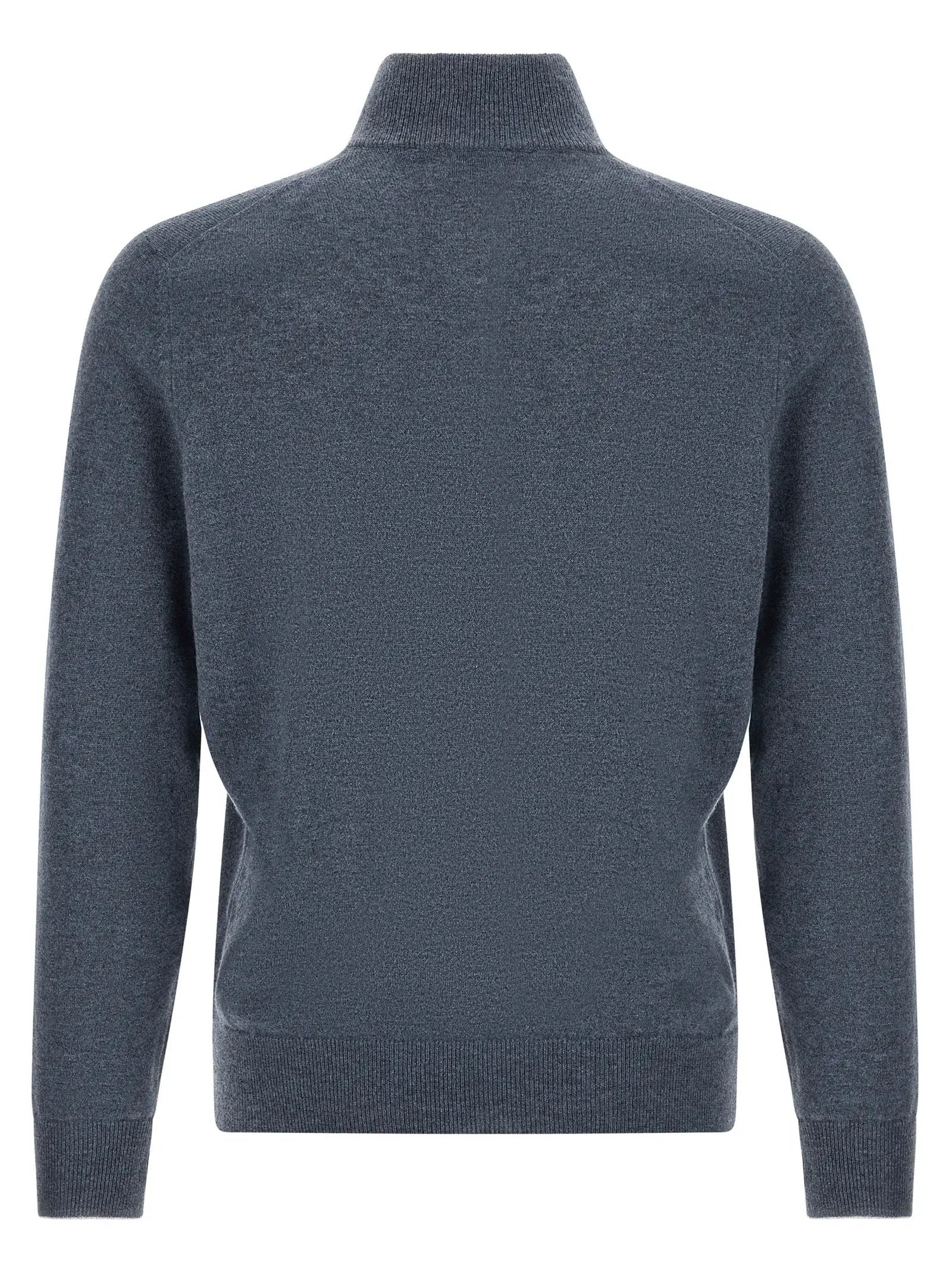 Brunello Cucinelli Blue Cashmere Cardigan