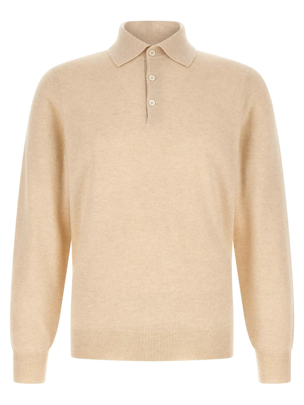 Brunello Cucinelli Polo en cachemire beige