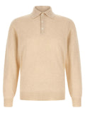 Brunello Cucinelli Polo en cachemire beige