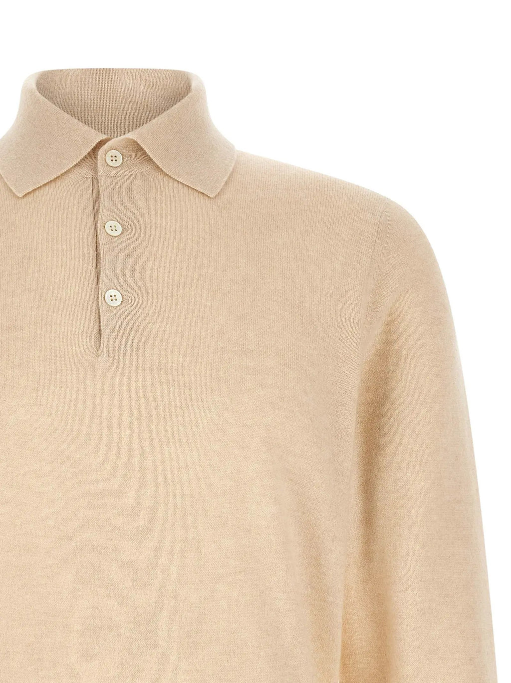 Brunello Cucinelli Polo en cachemire beige