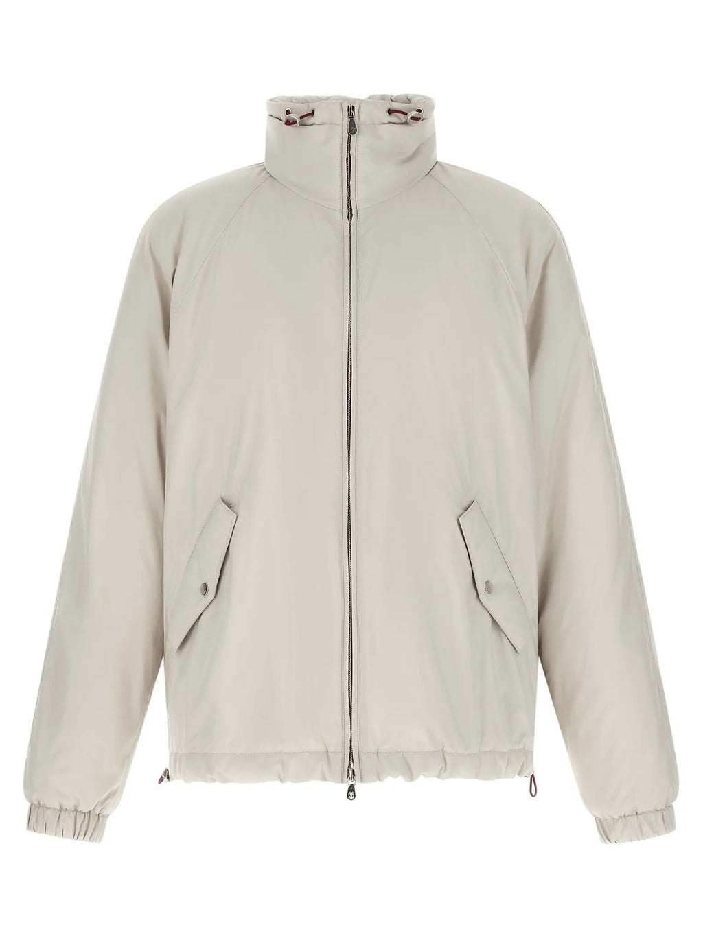 Brunello Cucinelli White Polyester Shell Jacket