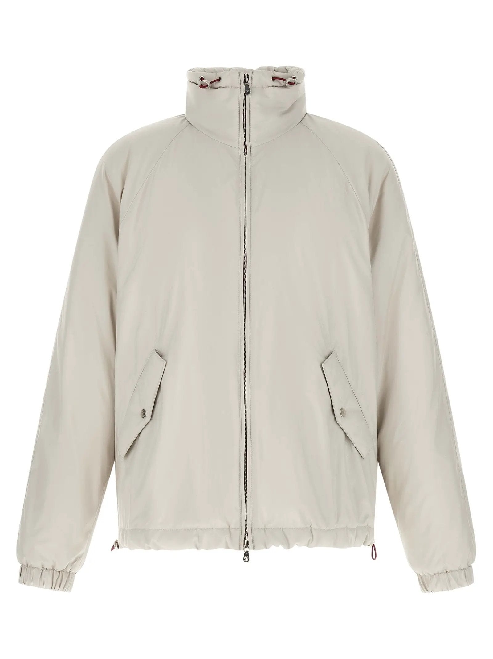 Brunello Cucinelli White Polyester Shell Jacket