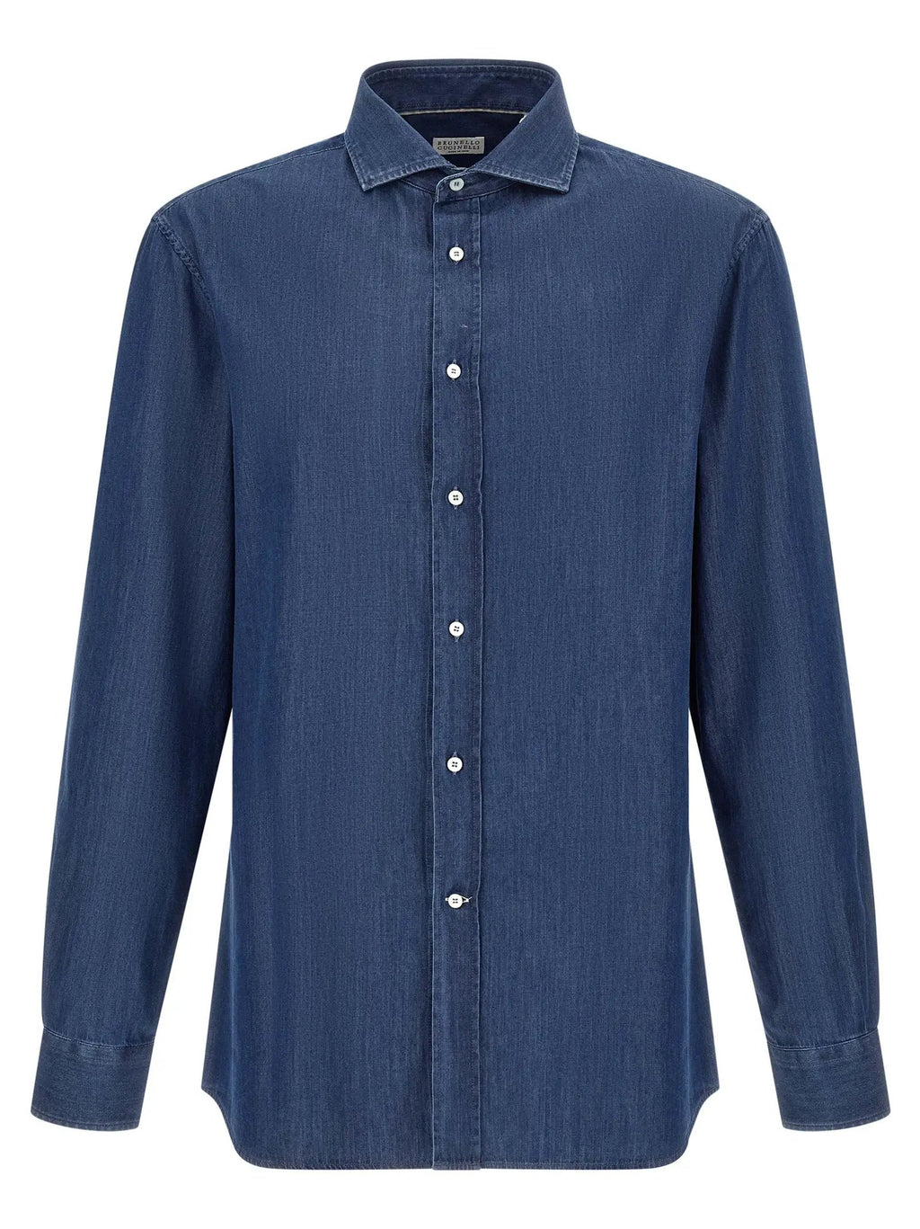 Brunello Cucinelli Blue Cotton Blouse