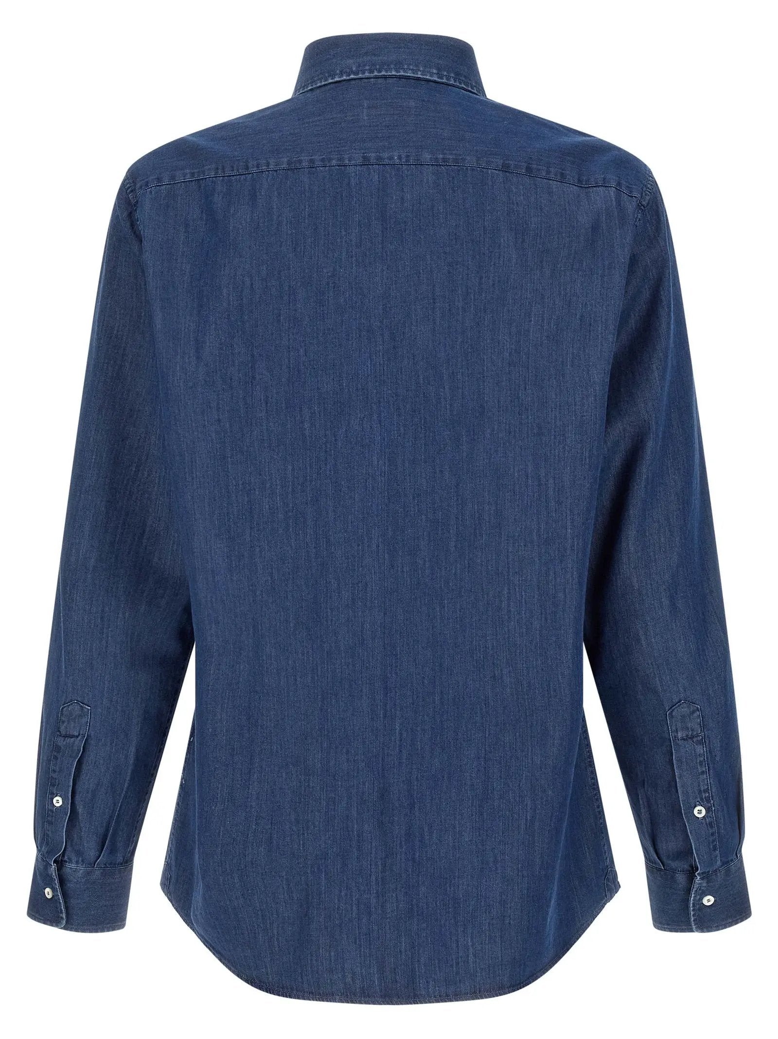 Brunello Cucinelli Blue Cotton Blouse