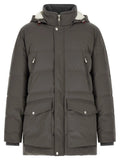 Parka Brunello Cucinelli en polyamide gris
