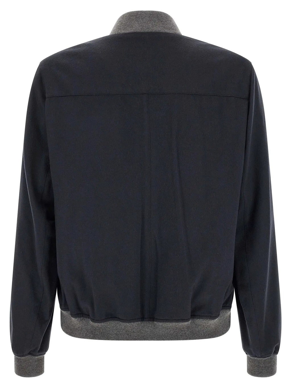Brunello Cucinelli Blue Cashmere Bomber