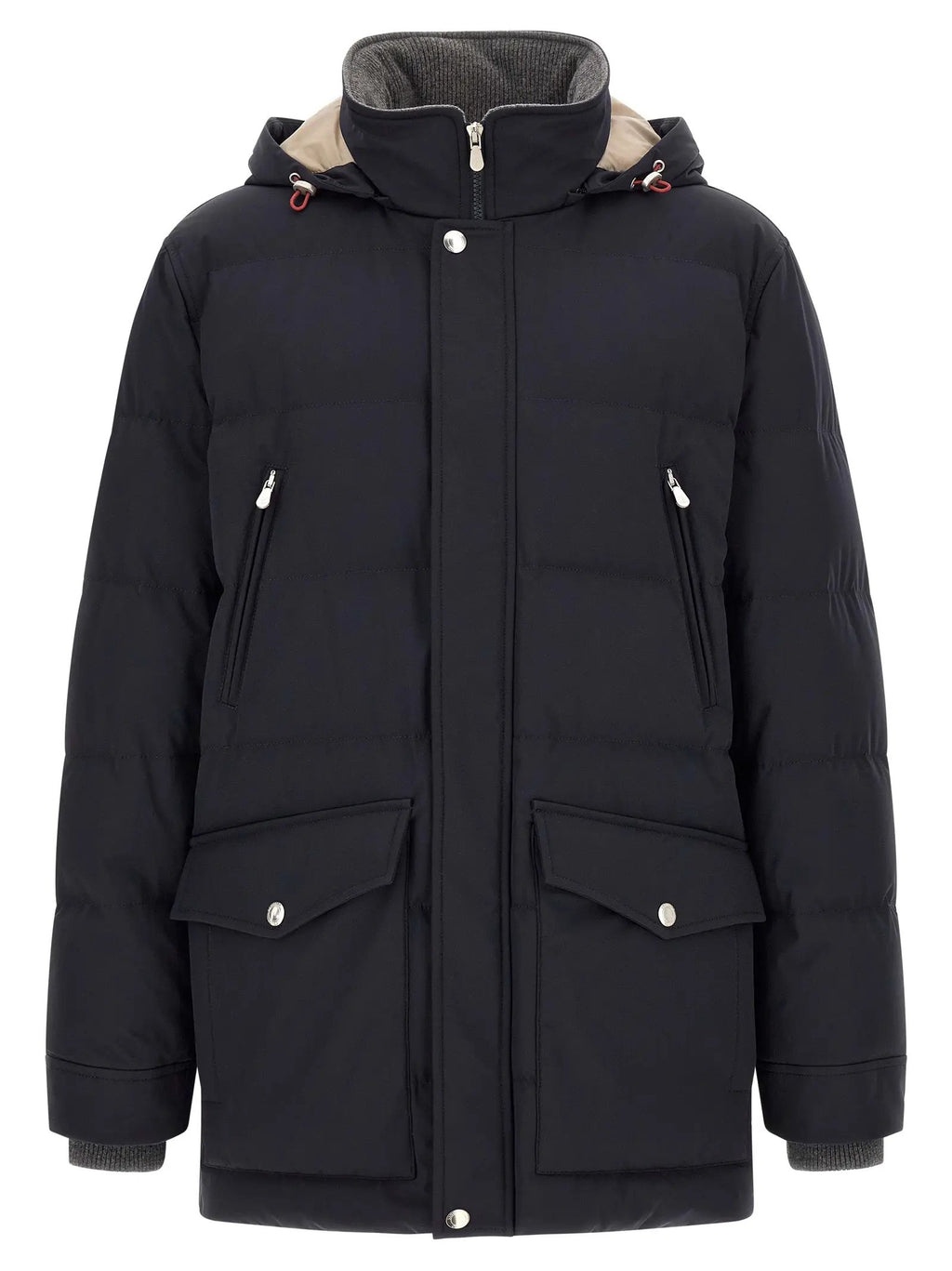 Parka Brunello Cucinelli en polyamide bleu