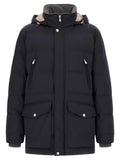 Parka Brunello Cucinelli en polyamide bleu