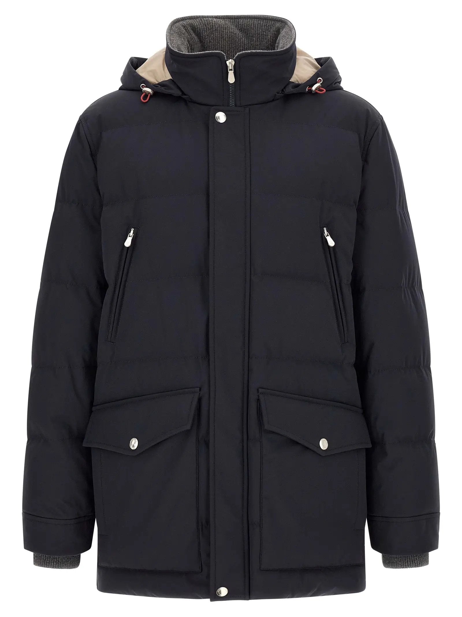 Parka Brunello Cucinelli en polyamide bleu