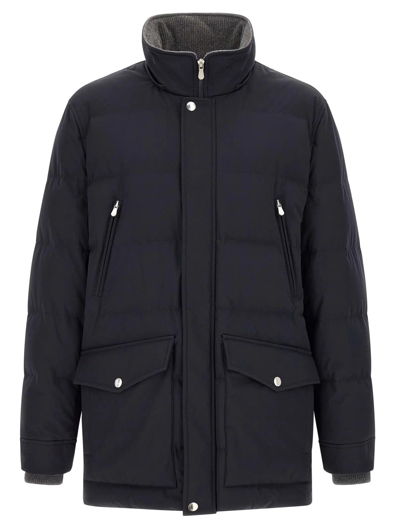 Parka Brunello Cucinelli en polyamide bleu