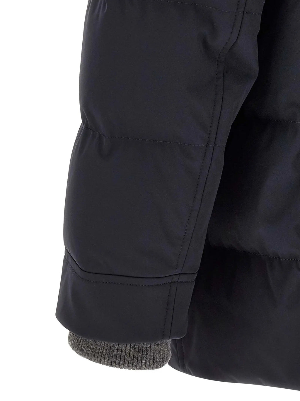 Parka Brunello Cucinelli en polyamide bleu