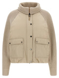 Brunello Cucinelli Beige Cotton Full-Length Jacket