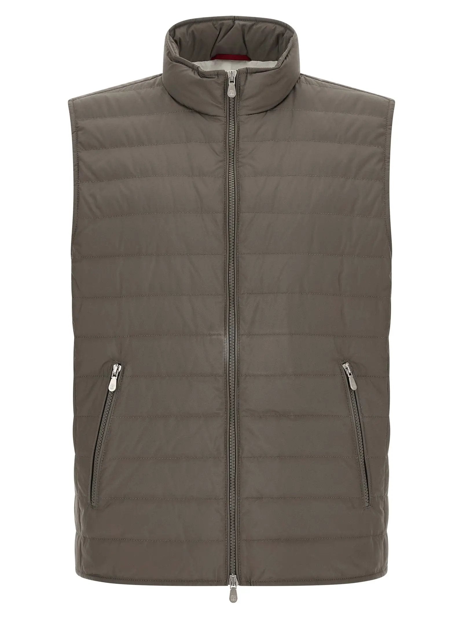 Brunello Cucinelli Bicolor Polyester Sleeveless Jacket