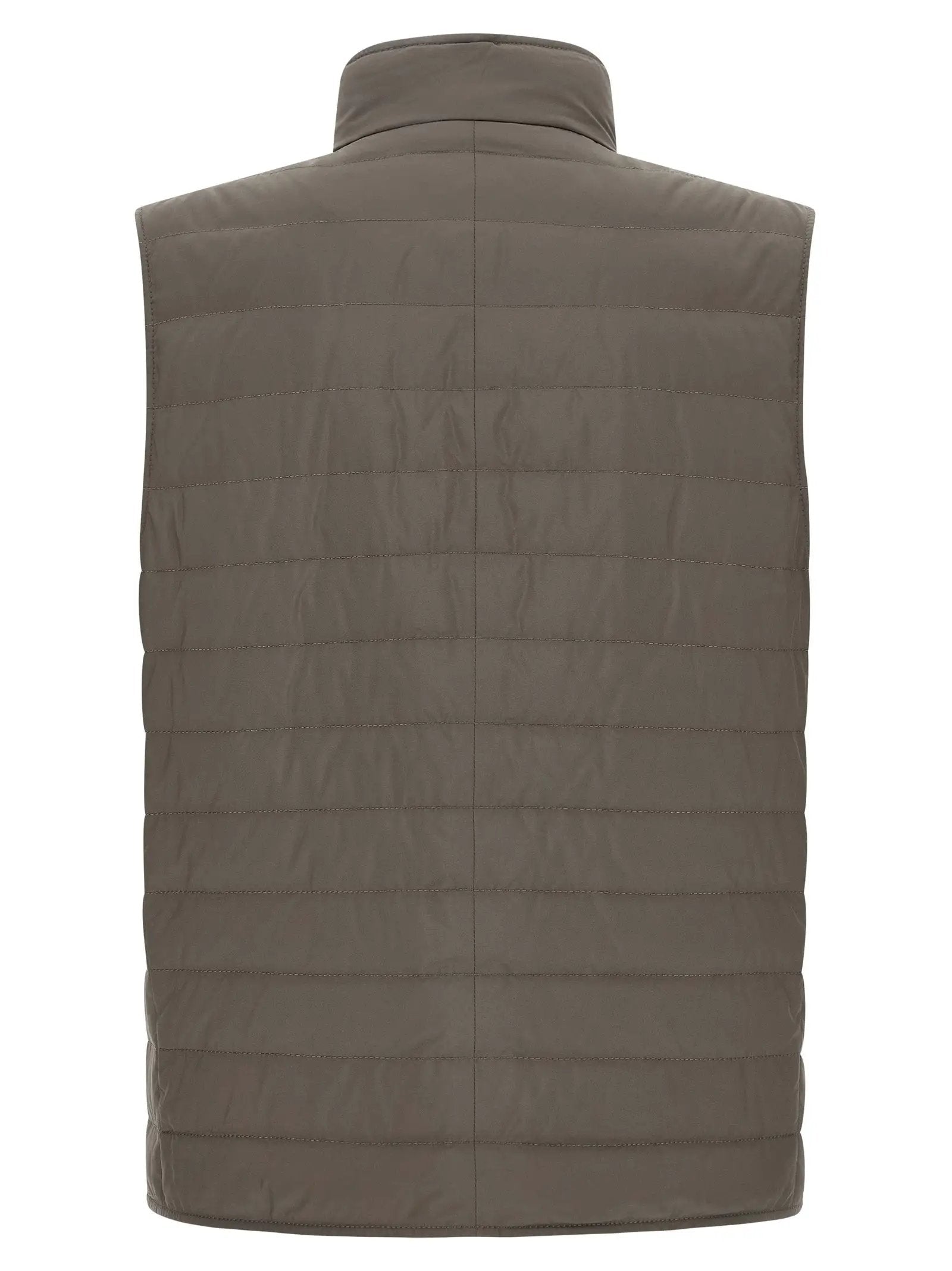 Brunello Cucinelli Bicolor Polyester Sleeveless Jacket