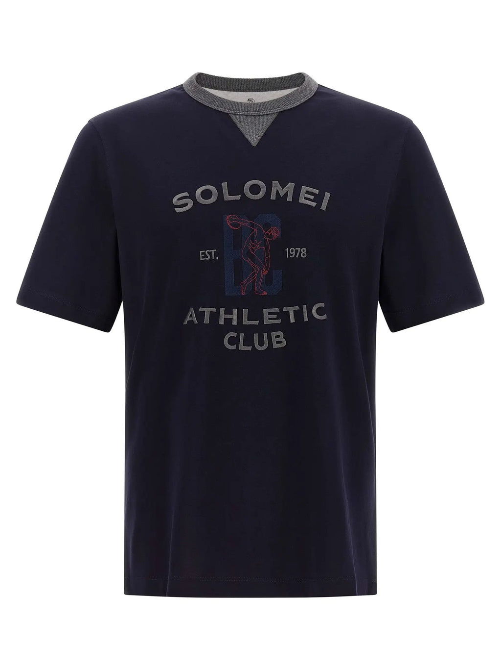 Brunello Cucinelli Blue Cotton T-Shirt