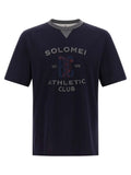 Brunello Cucinelli Blue Cotton T-Shirt