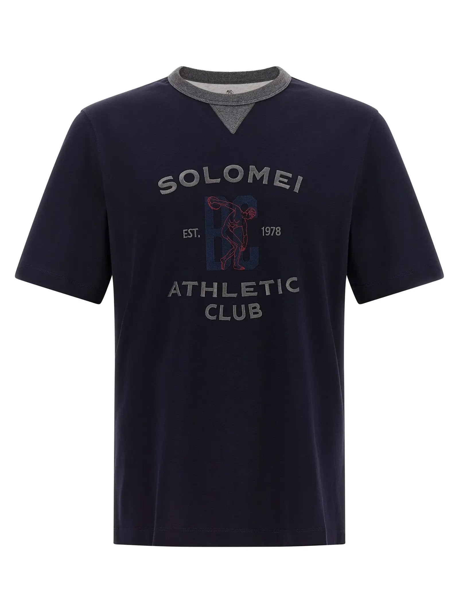 Brunello Cucinelli Blue Cotton T-Shirt