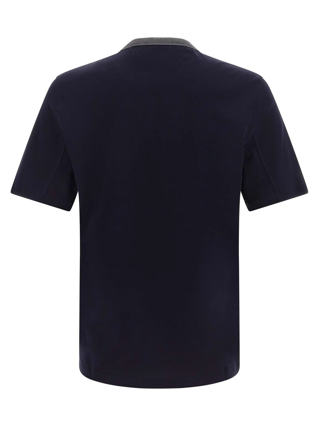 Brunello Cucinelli Blue Cotton T-Shirt