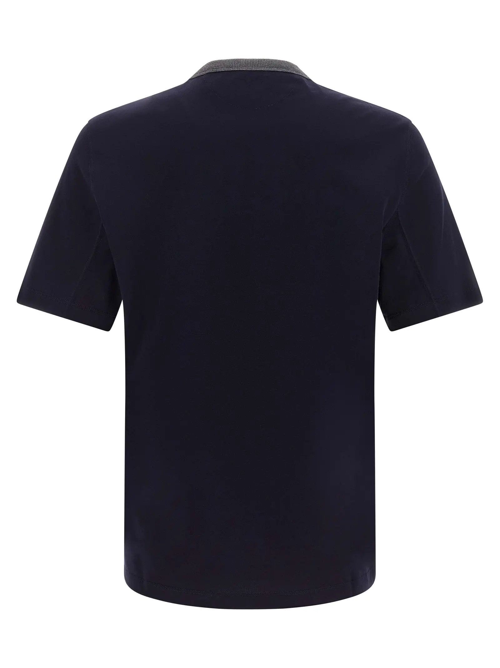 Brunello Cucinelli Blue Cotton T-Shirt