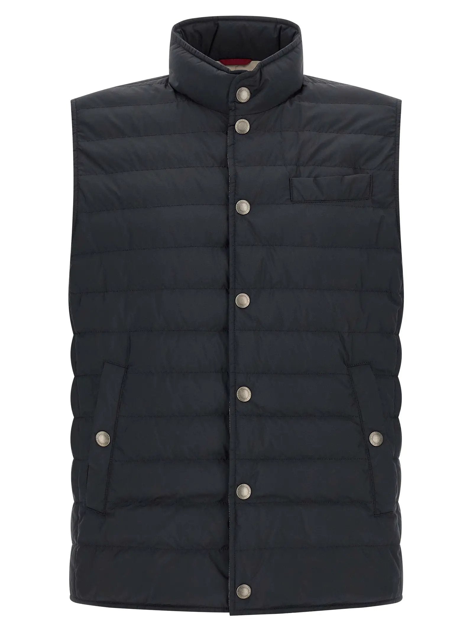 Veste sans manches Brunello Cucinelli en polyester bleu
