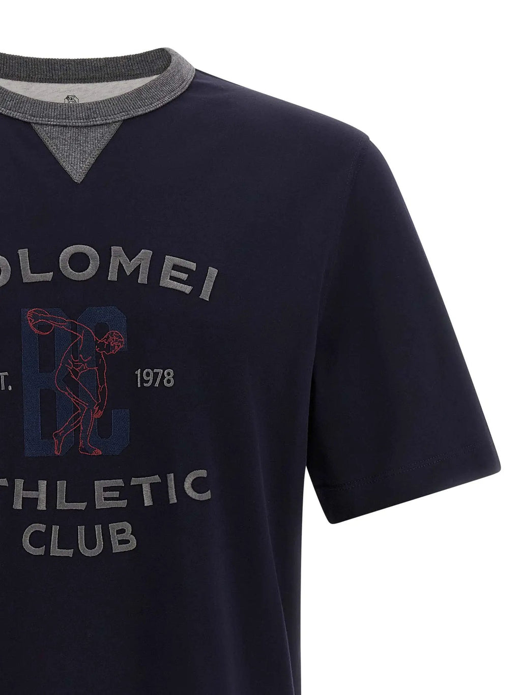 Brunello Cucinelli Blue Cotton T-Shirt