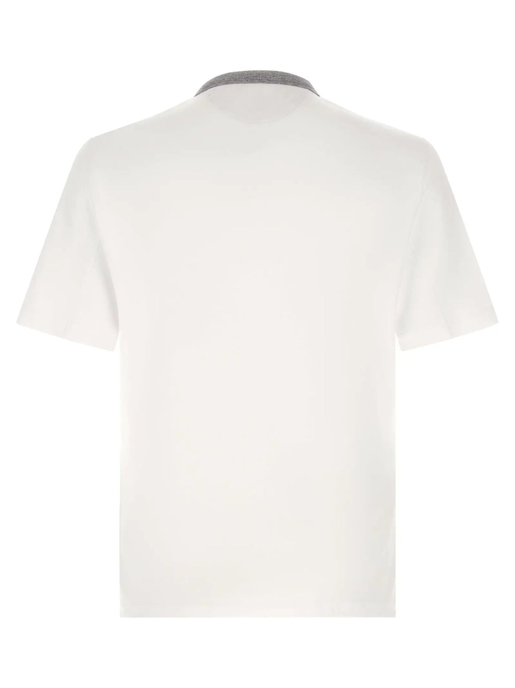 T-shirt en coton blanc Brunello Cucinelli