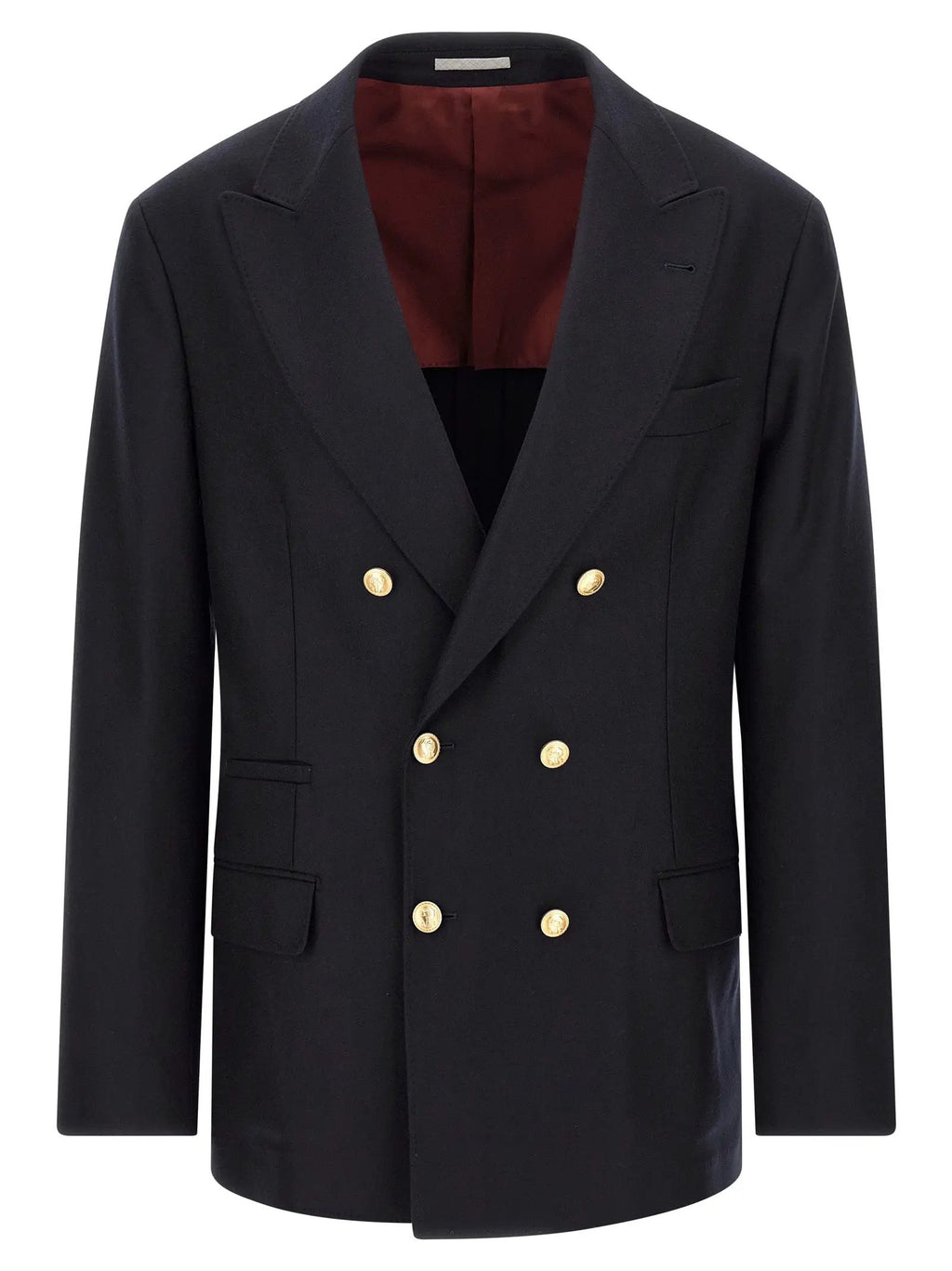 Brunello Cucinelli Blue Virgin Wool Blazer