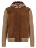 Brunello Cucinelli Brown Lamb Leather Bomber