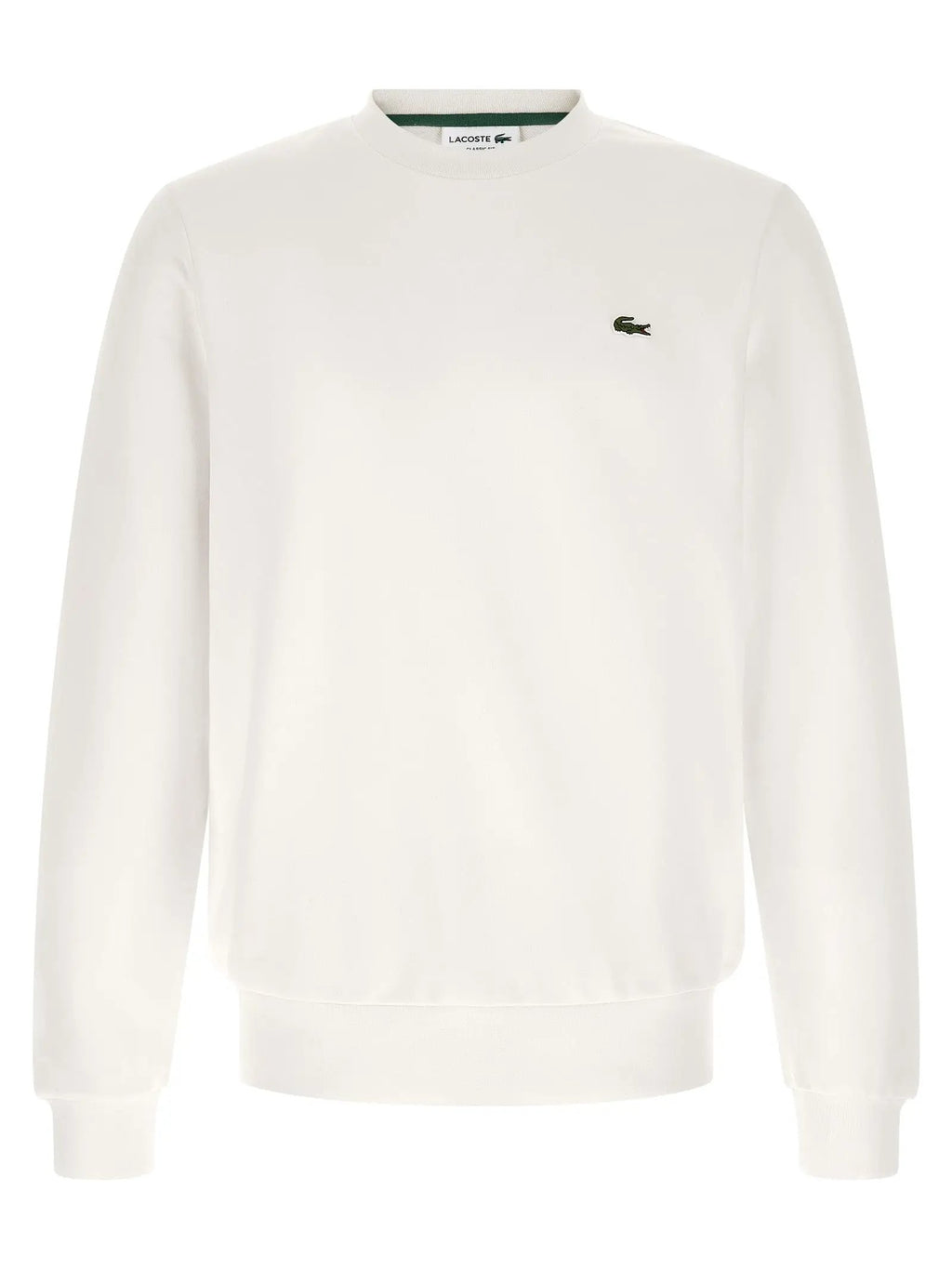 Lacoste White Cotton Sweatshirt
