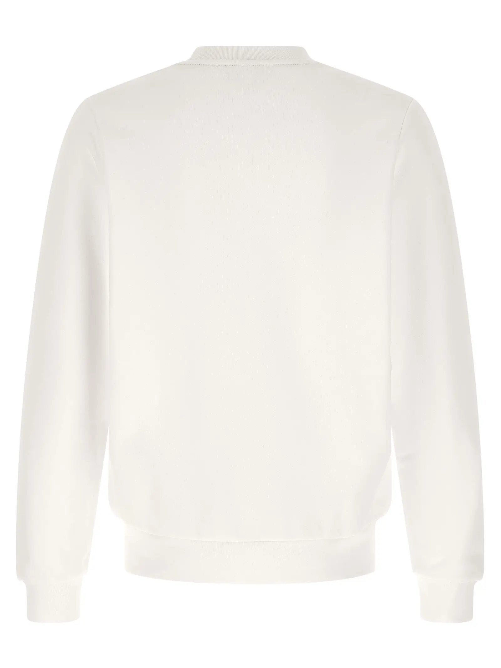 Lacoste White Cotton Sweatshirt